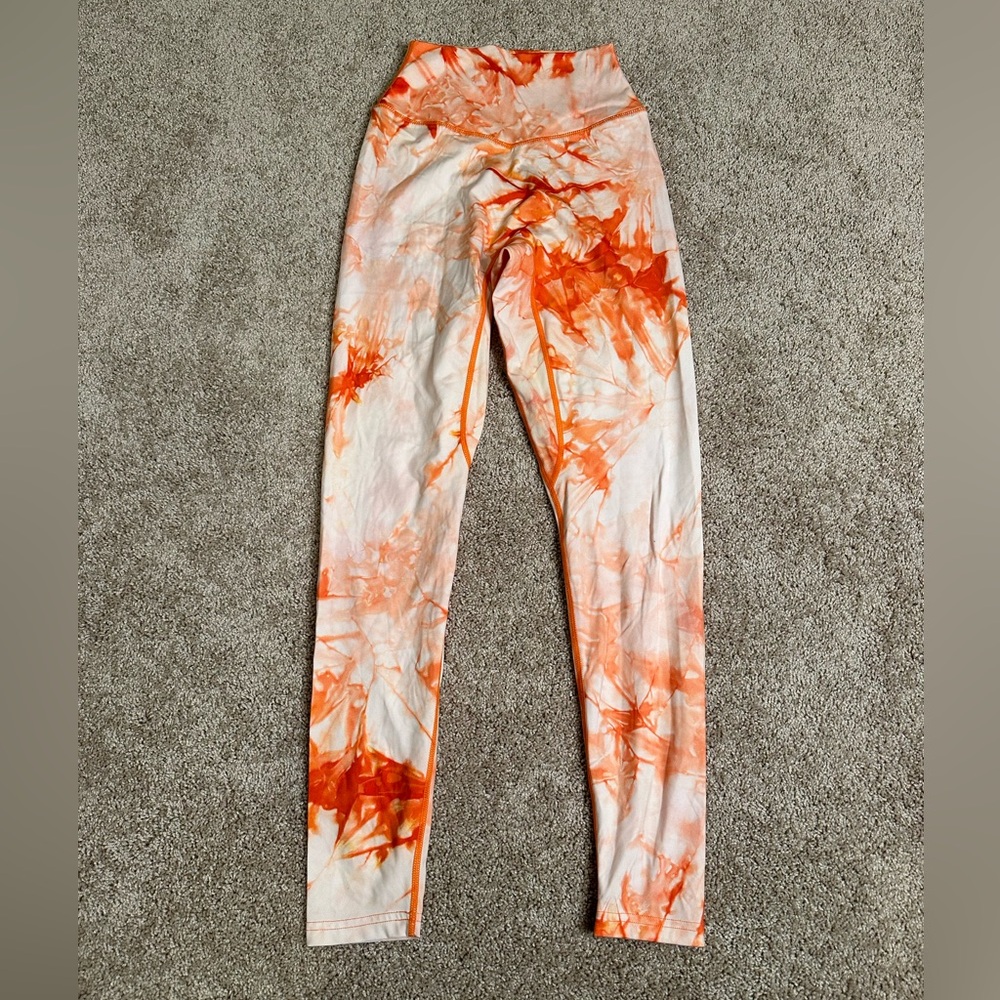 Balance Athletica Orange Tie Dye Leggings‎